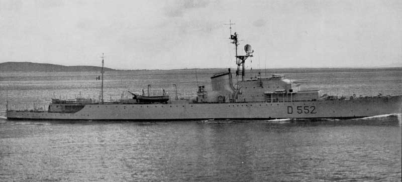 Штабной корабль D 552 Grecale